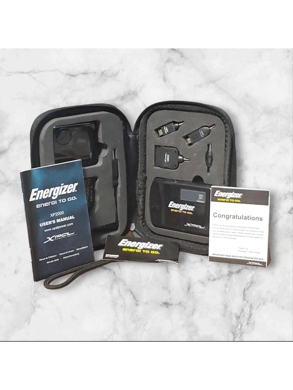 Genuine Energizer Xpal XP2000 Energi To Go Portable Power Bank External Battery